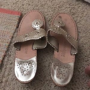 Metallic jack Rogers size 8